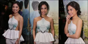 Gaya Seksi Shalvynne Chang Dengan Gaun Menerawang