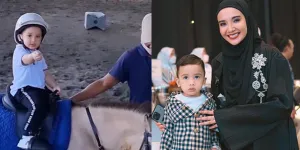 Hampir Berusia 2 Tahun, Ini Potret Ukkasya Anak Zaskia Sungkar yang Berani Banget Naik Kuda Sendirian!
