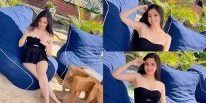 Hot Mom Bikin Gagal Fokus, Potret DJ Una Pakai Kemben Saat Santai di Pantai - Netizen: Janda Semakin di Depan