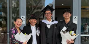 I Dewa Gede Devananda Anak Dewa Budjana Wisuda S1, Jurusan Film and Screen Media Production