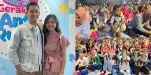 Ikut Rayakan Hari Anak Nasional, Samuel Zyngwyn dan Franda Saksikan Pemecahan Rekor MURI 1.000 Bayi Ganti Popok