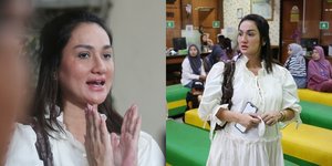 Ingin Cerai dari Andrew Andika, Potret Tengku Dewi Rela Hadir ke Pengadilan Meski Hujan Deras