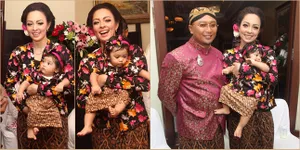 Injak Tanah, Baby Cantik Dokter Reisa Broto Asmoro Cute Berkebaya