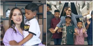 Jiwa Sosial Super Tinggi, Simak Potret Hangatnya Cinta Laura Bertemu Anak-Anak Asuhnya di Jember