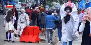 Kalau Jakarta Punya Citayam Fashion Week, Ini Potret Bandung Jurig Fashion Week - Gokil Abis Tampil Horor dan Seram