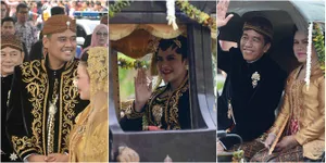 Kirab Jokowi Mantu: Kahiyang Tampil Ayu - Bobby Tersenyum Bahagia