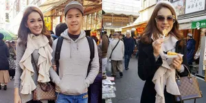 Liburan ke Jepang, Maya Septha Asyik Quality Time Bareng Suami