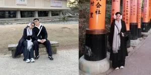 Liburan Romantis Hanum Mega & Suami di Jepang, Pose Mesra Bak Dunia Milik Berdua