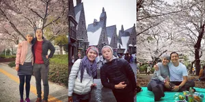 Lihat Sakura - Ke Hogwarts, Liburan Ernest di Jepang Bikin Iri