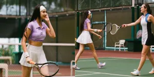 Main Tenis Bareng Luna Maya, Anya Geraldine Buat Netizen Salah Fokus Karena Tubuhnya yang Ideal - Atletis Banget!