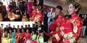 Merah Meriah, Inilah Suasana Nikah Adat Angelababy-Huang Xiaoming