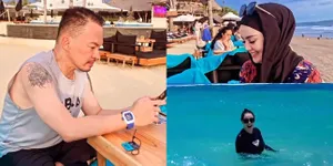 Mesra Usai Dicap Pelakor, 8 Potret Liburan Jennifer Dunn dan Faisal Haris ke Bali - Ramai Disorot Gara-gara Lepas Hijab