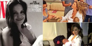 Momen Indah dan Seksi Para Artis Hollywood Saat Menyusui