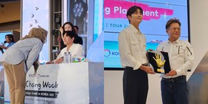 Momen Keseruan Ji Chang Wook Fansign Event di KOREA 360, Handprinting Placement - Fansign Event