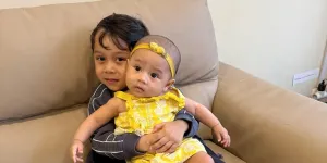 Momen Levian Anak Pertama Lesti Kejora dan Rizky Billar Ajari Adik Bilang Papa, Gemas saat Berhasil