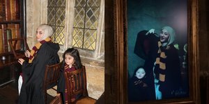 Momen Margin Wieheerm Liburan ke Hogwarts, Jadi Penyihir Cantik Bareng Guzel