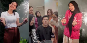 Mundur Wir! 12 Potret Selfi Yamma - Putri Isnari Habiskan Malam Tahun Baru Ramai-Ramai dengan Anak DA dan LIDA