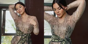 Netizen Sebut Kecantikannya Saingi Jennifer Dunn, Potret Shafa Harris Anggun Dalam Balutan Kebaya Bali