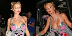 Paris Hilton Tiru Gaya Miley Cyrus Buat Rayakan Halloween