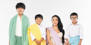 Pemotretan Asri Welas dan Tiga Anaknya, Keluarga Ibarat Pelangi Penuh Warna