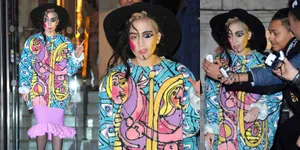 Penampilan Aneh Lady Gaga Saat Tinggalkan London