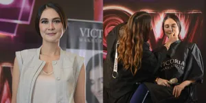 Penampilan Luna Maya Jadi Model di Event Make-up, Cantik Memukau!