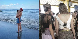 Penampilannya Kian Menawan, Potret Seleb Cantik Pamer Punggung Mulus Bertato - Pesona Seksi Wulan Guritno Jadi Sorotan