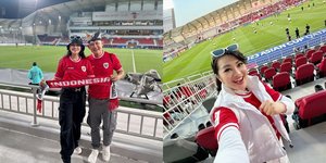 Pendukung Setia, 8 Potret Fitri Carlina Antar Timnas Indonesia Hingga Menonton Langsung di Stadium- Tidak Pernah Menyesal