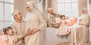 Penuh Kebahagiaan, Potret Maternity Shoot Kartika Putri di Kehamilan Kedua Ditemani Sang Suami dan Anak