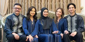 Perayaan Lebaran Keluarga Iis Dahlia, Baila no na Ikut Kembaran Baju