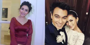 Pesona Ayu Ting Ting Hadir di Resepsi Baim Wong & Paula Verhoeven