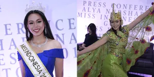 Pesona Cantik Alya Nurshabrina di Preskon Goes to Miss World 2018