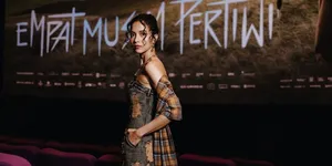 Pesona Putri Marino di Gala Premiere Film Empat Musim Pertiwi