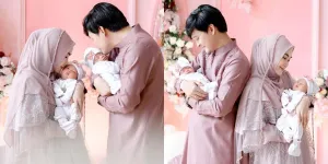Potret Acara Akikah Anak Kembar Anisa Rahma, Penuh Kehangatan Bareng Keluarga Dihiasi Dekorasi Serba Warna Pink
