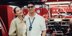 Potret Alyssa Daguise Dampingi Suami Nonton F1, Akrab dengan Kekasih Charles Leclerc