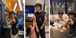 Potret Atta Halilintar Prank Pakai Tato di Tangan, Dinasihati Ameenah Masalah Salat