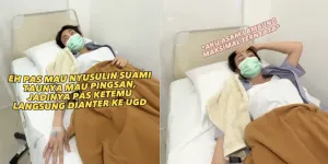 Potret Ayu Dewi Hampir Pingsan Hingga Dilarikan ke Rumah Sakit Karena Asam Lambung - Sebelumnya Sempat Antar Anak Vaksin