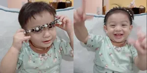 Potret Baby Air Anak Irish Bella dan Ammar Zoni Gemes Banget Pamer Pakai Bando - Senyum Senang Sampai Joget-joget