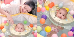 Potret Baby Don Saat Berenang Untuk Pertama Kalinya, Anak Jessica Iskandar dan Vincent Verhaag Lucu Banget!