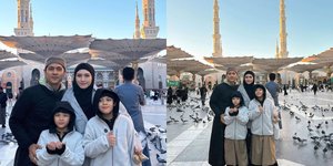 Potret Bahagia Adi Nugroho dan Donita Saat Jalani Ibadah Umrah, Ajak Kedua Putranya