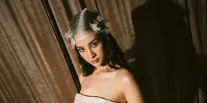 Potret Cantik Anya Geraldine dalam Wedding Gown Putih, Gayanya Magis dan Unik