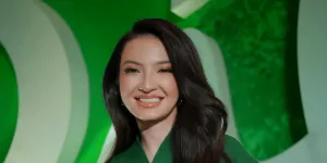 Potret Cantik Raline Shah di Screening Film DILAN ITB 1997, Anggun Serba Hijau