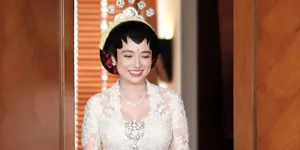 Potret Detail Penampilan Amanda Rigby di Momen Akad Nikah Dengan Andre Taulany