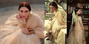 Potret Detail Penampilan Aditi Rao Hydari di Hari Pernikahannya yang Digelar Tertutup, Super Sederhana