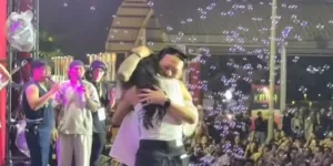 Potret Detik-Detik Erika Carlina Dilamar DJ Bravy di Synchronize Fest 2025