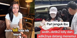 Potret Detik-detik Lolly dan Kedua Adiknya Jenguk Nikita Mirzani di Rutan Polda Metro Jaya, Bawa Buket Bunga