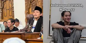 Potret DJ Panda Hadiri Pengajian Gus Iqdam, Disambut Antusias Ibu-Ibu dan Santri