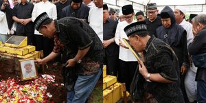 Potret Eman 4 Sekawan Menangis Sambil Cium Foto Nurul Qomar, Sebut Almarhum Tak Pernah Mengeluh