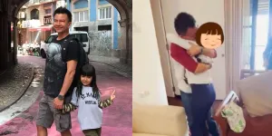 Potret Haru Aisha Putri Denada Tambunan Bertemu Dengan Sang Ayah Setelah Berpisah Selama 4,5 Tahun 