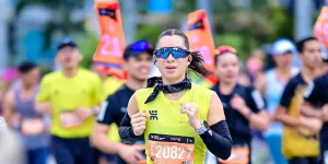 7 Potret Jennifer Bachdim Ikut Jakarta Running Festival, Tempuh Jarak 21 Km